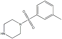 1-[(3-METHYLPHENYL)SULFONYL]PIPERAZINE 结构式