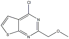 4-CHLORO-2-(METHOXYMETHYL)-THIENO[2,3-D]PYRIMIDINE 结构式