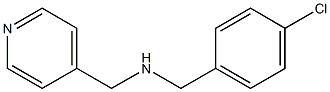 1-(4-CHLOROPHENYL)-N-(PYRIDIN-4-YLMETHYL)METHANAMINE 结构式