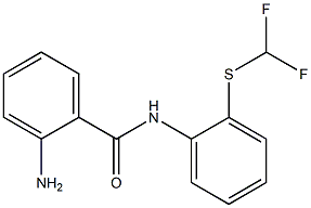 2-AMINO-N-(2-[(DIFLUOROMETHYL)THIO]PHENYL)BENZAMIDE 结构式