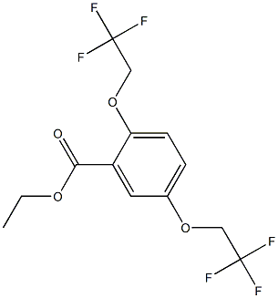 2,5-双三氟乙氧基苯甲酸乙酯 结构式