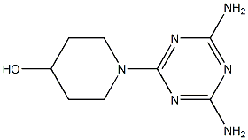 1-(4,6-Diamino-1,3,5-triazin-2-yl)piperidin-4-ol 结构式