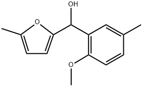 2-METHOXY-5-METHYLPHENYL-(5-METHYL-2-FURYL)METHANOL 结构式