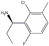 (1R)-1-(2-CHLORO-6-FLUORO-3-METHYLPHENYL)PROPYLAMINE 结构式