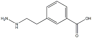 3-(2-Hydrazinoethyl)benzoic acid 结构式