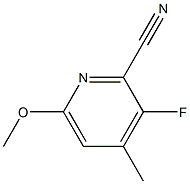 3-Fluoro-6-methoxy-4-methylpyridine-2-carbonitrile 结构式