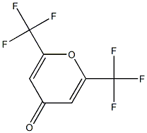 2,6-BIS(TRIFLUOROMETHYL)PYRAN-4-ONE 结构式