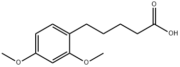 5-(2,4-DIMETHOXYPHENYL)PENTANOIC ACID 结构式
