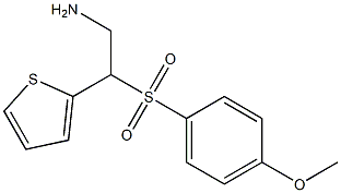 2-(4-METHOXY-BENZENESULFONYL)-2-THIOPHEN-2-YL-ETHYLAMINE 结构式