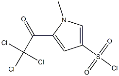 1-METHYL-5-(TRICHLOROACETYL)-1H-PYRROLE-3-SULFONYL CHLORIDE 结构式