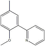2-(2-METHOXY-5-METHYLPHENYL)PYRIDINE 结构式