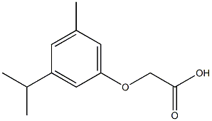 (3-ISOPROPYL-5-METHYLPHENOXY)ACETIC ACID 结构式