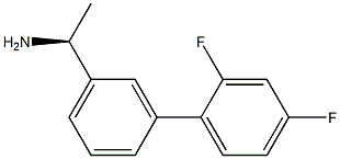 (1S)-1-[3-(2,4-DIFLUOROPHENYL)PHENYL]ETHYLAMINE 结构式