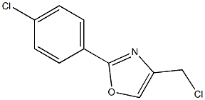 4-(CHLOROMETHYL)-2-(4-CHLOROPHENYL)-1,3-OXAZOLE 结构式