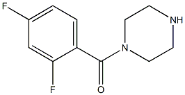 1-(2,4-DIFLUOROBENZOYL)PIPERAZINE 结构式