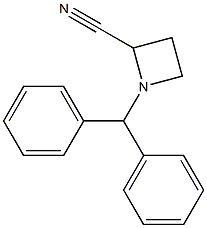 1-BENZHYDRYL-2-CYANO-AZETIDINE 结构式