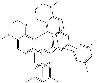(S)-7,7'-BIS[BIS(3,5-DIMETHYLPHENYL)PHOSPHINO]-3,3',4,4'-TETRAHYDRO-4,4'-DIMETHYL-8,8'-BI(2H-1,4-BENZOXAZINE) 结构式