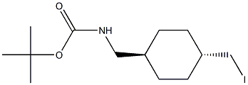 TRANS-1-BOC-AMINOMETHYL-4-IODOMETHYL-CYCLOHEXANE 结构式