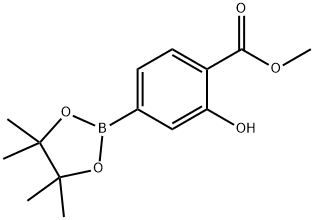 3-HYDROXY-4-METHOXYCARBONYLPHENYLBORONIC ACID, PINACOL ESTER 结构式