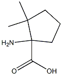 1-AMINO-2,2-DIMETHYLCYCLOPENTANECARBOXYLIC ACID 结构式