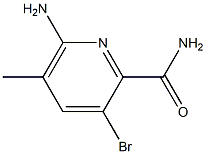 6-AMINO-3-BROMO-5-METHYLPYRIDINE-2-CARBOXAMIDE 结构式