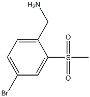 4-Bromo-2-methanesulfonyl-benzylamine 结构式