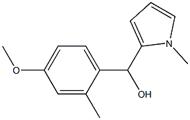4-METHOXY-2-METHYLPHENYL-(1-METHYL-2-PYRROLYL)METHANOL 结构式