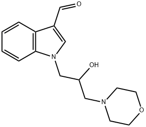 1-(2-羟基-3-吗啉丙基)-1H-吲哚-3-甲醛 结构式