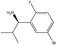 (1R)-1-(5-BROMO-2-FLUOROPHENYL)-2-METHYLPROPYLAMINE 结构式