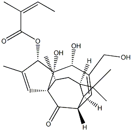 巨大戟醇甲基丁烯酸酯 结构式