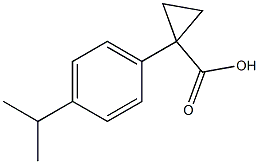 1-(4-ISOPROPYLPHENYL)CYCLOPROPANECARBOXYLIC ACID 结构式