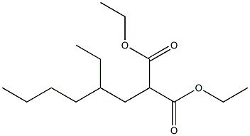 DIETHYL (2-ETHYLHEXYL)MALONATE 结构式