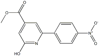 METHYL 2-HYDROXY-6-(4-NITROPHENYL)PYRIDINE-4-CARBOXYLATE 结构式