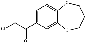 2-CHLORO-1-(3,4-DIHYDRO-2H-BENZO[B][1,4]DIOXEPIN-7-YL)-ETHANONE 结构式