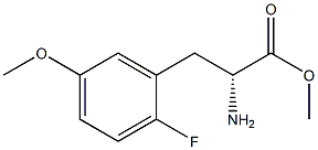 METHYL (2R)-2-AMINO-3-(2-FLUORO-5-METHOXYPHENYL)PROPANOATE 结构式