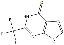 2-(Trifluoromethyl)-1,9-dihydro-6H-purin-6-one 结构式