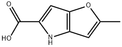 2-甲基-4H-呋喃[3,2-B]吡咯-5-羧酸 结构式