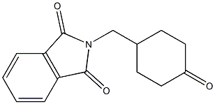 2-(4-氧代-环己基甲基)-异吲哚-1,3-二酮 结构式