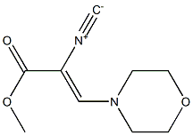 METHYL-3-(MORPHOLINO)-2-ISOCYANO-ACRYLATE 结构式