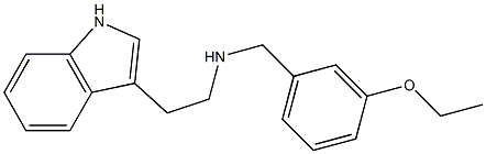 N-(3-ETHOXYBENZYL)-2-(1H-INDOL-3-YL)ETHANAMINE 结构式
