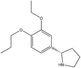 4-((2S)PYRROLIDIN-2-YL)-2-ETHOXY-1-PROPOXYBENZENE 结构式