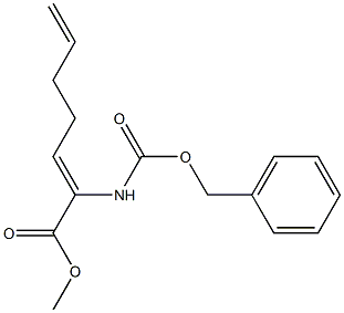 2-Cbz-amino-hepta-2,6-dienoic acid methyl ester 结构式