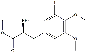 METHYL (2S)-2-AMINO-3-(3-IODO-4,5-DIMETHOXYPHENYL)PROPANOATE 结构式