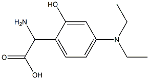 Amino-(2-hydroxy-4-diethylamino-phenyl)-acetic acid 结构式