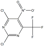 2,4-二氯-5-硝基-6-(三氟甲基)嘧啶 结构式