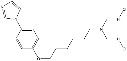 6-[4-(1H-IMIDAZOL-1-YL)PHENOXY]-N,N-DIMETHYL-1-HEXANAMINE, DIHYDROCHLORIDE 结构式