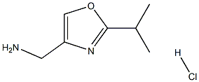 4-(AMINOMETHYL)-2-ISOPROPYLOXAZOLE HCL 结构式