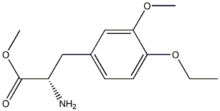 METHYL (2S)-2-AMINO-3-(4-ETHOXY-3-METHOXYPHENYL)PROPANOATE 结构式
