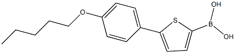 5-(4-PENTYLOXYPHENYL)THIOPHENE-2-BORONIC ACID 结构式