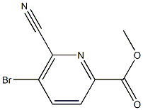 METHYL 5-BROMO-6-CYANOPYRIDINE-2-CARBOXYLATE 结构式